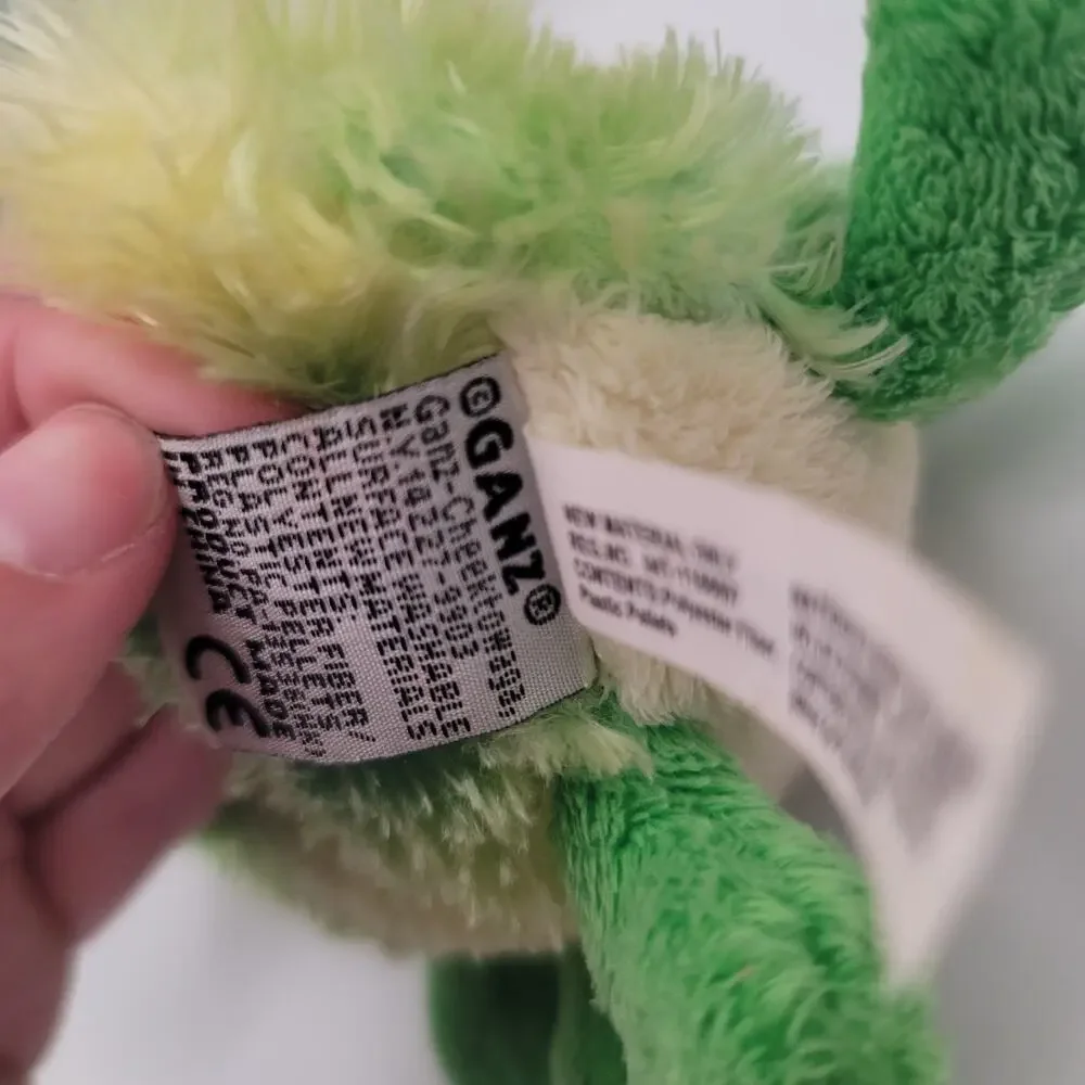Ganz HM434 Webkinz Green Caterpillar Plush Stuffed Animal - Big Eyes, No Code